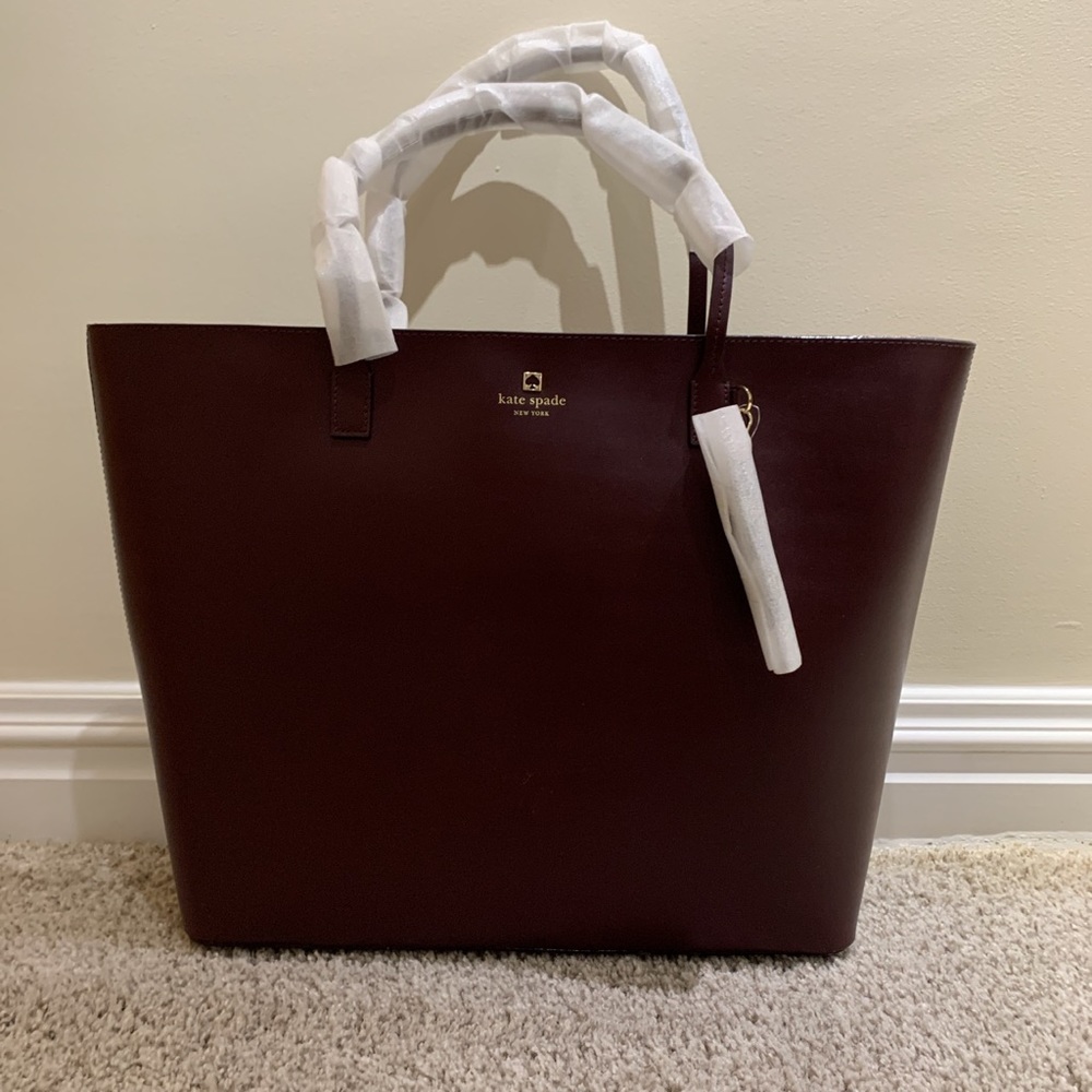 Kate spade burgundy tote